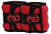 Fitness-Mad Wrist and Ankle Weights 2 x 1kg Red / Black