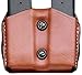 DeSantis Double Magazine Pouch 40 S&W, 9mm Single Stack Magazines Leather