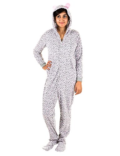 Pillow Talk Womens Hooded Onesie with Pockets and Ears