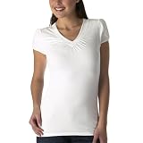 Mossimo Black: Table V-Neck Top - White