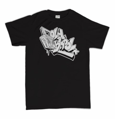 Old School Retro Boom Box Graffiti Hip Hop T-Shirt