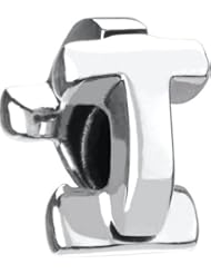 Authentic Chamilia Silver Letter T Charm - T-46