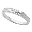 14K White Gold Diamond Promise Ring - 0.02 Ct.