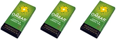 (3 PACK) - Ombar Lemon & Green Tea Bar | 35x10gx | 3 PACK - SUPER SAVER - SAVE MONEY