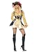 Sexy Marauder'S Pirate Wench Halloween Costume (Black/Gold-Large)
