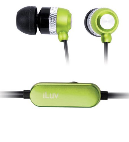 41u32u9MNgL iLuv i353GRN Aluminum In ear Stereo Earphones with Volume Control (Green)