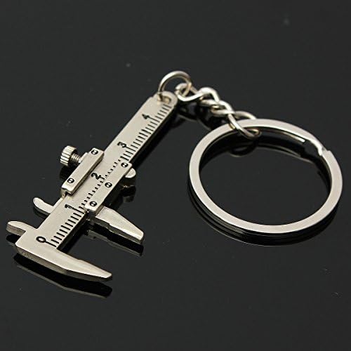 Simulation Slide Ruler Vernier Caliper Model Keyring Key Chain by Greengroup15