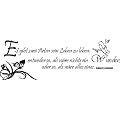 WANDTATTOO f452 Spr�che & Zitate "Es gibt zwei Arten ..." Albert Einstein 80x27 cm - schwarz