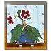 Painted Gloxinia Flower - 6x6 Desk Clock