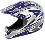 Cyber UX-22 Offroad Cosmic Motorcycle Helmet Blue/Silver Extra Small XS 644380