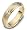 6mm Titanium & 14 Karat Yellow Gold Wave Wedding Band - 12.25