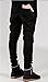 OLRIK Mens Hipster Hip Hop Biker Swag Style Jeans US 33 Black