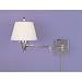 Murray Feiss Cityscape Collection Nickel Swing Arm Wall Lamp