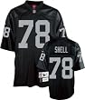 Art Shell Black Reebok NFL Premier 1976 Throwback Oakland Raiders Jersey