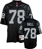 Art Shell Black Reebok NFL Premier 1976 Throwback Oakland Raiders Jersey