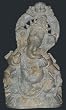 Mogul Interior Sitting Ganesha Hindu God Stone Sculpture From India 12"