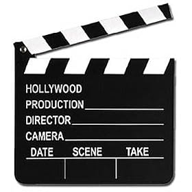 ""Hollywood"" Wooden Clapper Board
