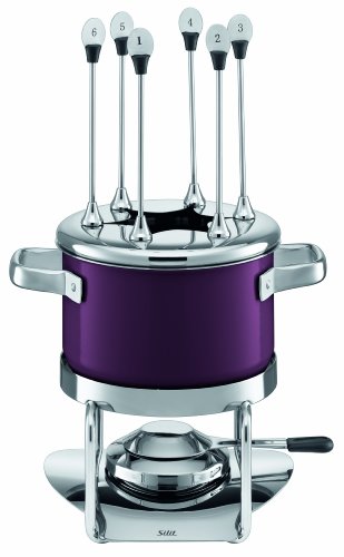 Silit 0004.1846.11 Fondue-Set mit Spritzschutz, 