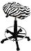 Saddle Stool, Hair Cutting Stool S115Z Zebra Seat with Adjustable FootRing