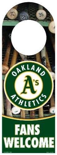 MLB Oakland Athletics Wood Door Hanger