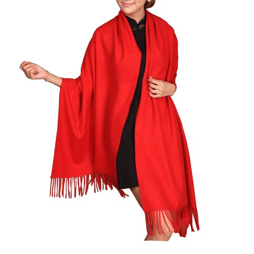 fineplus Women's New Arrival Thicken Pashmina 100% Wool Scarf Shawls Stole