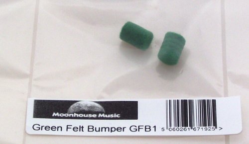 Green Felt Bumper - Pack of 2 - 9mm x 12mm -