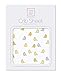 SwaddleDesigns Fitted Crib Sheet/Toddler Sheet, Baby Sleeps Better on Softest Cotton Flannel, Made in USA, Yellow Jewel Tone Little Chickies