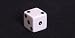 Opaque 12mm 6-sided Square Edge Dice, White with Black
