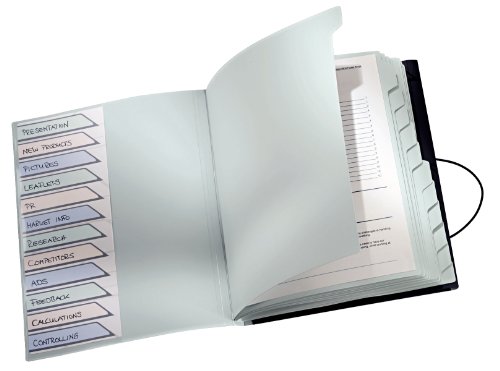 Imagen principal de Leitz 4618 - Carpeta archivadora con separadores color negro