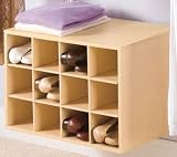Rubbermaid 3E29 Configurations Shoe Cubby Hanging Unit, Maple