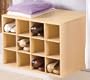 Rubbermaid 3E29 Configurations Shoe Cubby Hanging Unit, Maple