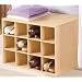 Rubbermaid 3E29 Configurations Shoe Cubby Hanging Unit, Maple