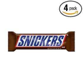Snickers Candy Bar, 2.07 oz.  Bar, 6-Count (Pack of 4)