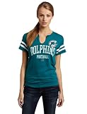 NFL Women's Miami Dolphins Go for Two Short Sleeve Split Crew Neck Tee