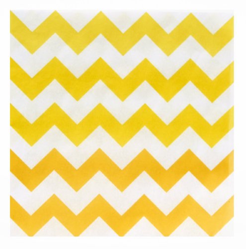 Chevron Yellow Lunch Napkins (20)