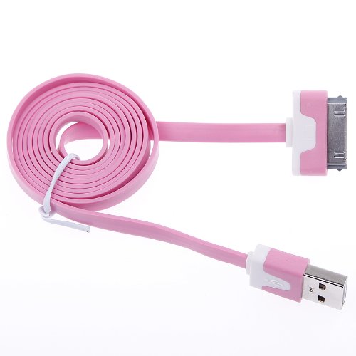 1 Stück Rosa USB 2.0 Daten Synchronisierung Ladegerät Kabel für iPad iPod iPhone 3G 4 4s Fall-Abdeckung 1 Stück Rosa USB 2.0 Daten Synchronisierung Ladegerät Kabel für iPad iPod iPhone 3G 4 4s Fall-Abdeckung