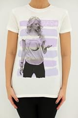 Striped Tee White & Purple