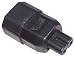 Conntek 30203 Male Plug Adapter IEC C14 To Laptop/Power Adatper/Printer IEC C7 Female Connector