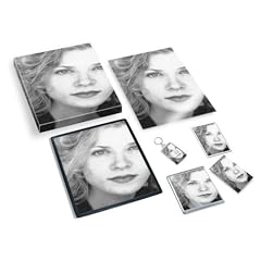 JENNIFER LIEN - Original Art Gift Set #js001 (Includes - A4 Canvas - A4 Print - Coaster - Fridge Magnet - Keyring - Mouse Mat - Sketch Card)