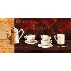 Kunstdruck 100x50 Kaffee Cappuccino Espresso Bild K�che