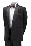 Boys Black Tuxedo for Weddings, Proms, Cruises 6 month - 15 years Tux