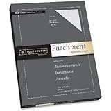 Southworth Colors + Textures Fine Parchment Paper, 24#, 8.5 x 11 Inches, Gray, 100 per Pack (P974CK)
