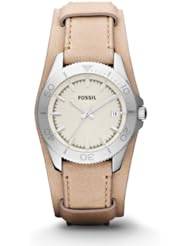 Fossil Retro Traveler Quartz Beige Dial Womens Watch - (AM4459)