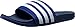 adidas Men's Adilette Comfort Slides Sandals, Blue/White/Blue, 9