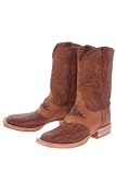 Lucchese 'T5240' Crocodile Cowboy Boots W/D Mens - Tan