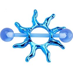 Bioplast Blue Tribal Sun Nipple Shield