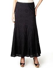 Per Una Pure Cotton Broderie Maxi Skirt