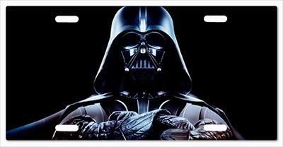 YeYeYe Custom Darth Vador Pattern Star Wars The Father Vanity Personalized Novelty Metal License Plate Car Decoration License Plate Cover Tag 12 X 6 inches