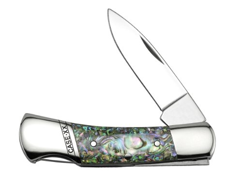 Case Cutlery 12003 Lockback Knife with Stainless Steel Blade Abalone Case Cutlery 12003 Lockback Knife with Stainless Steel Blade Abalone
