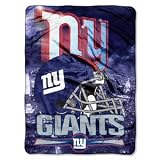 New York Giants NFL Twin Throw Blanket with Beach Towel Set